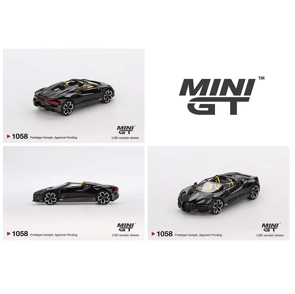 Mini GT- Bugatti W16 – Mistral Black MGT01058