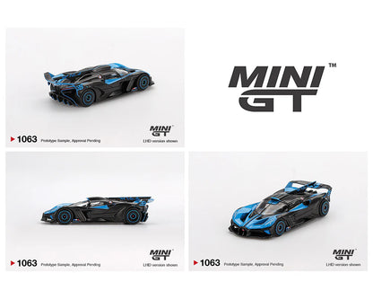 Mini GT- Bugatti Bolide Presentation – Black Blue MGT01063