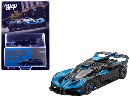 Mini GT- Bugatti Bolide Presentation – Black Blue MGT01063