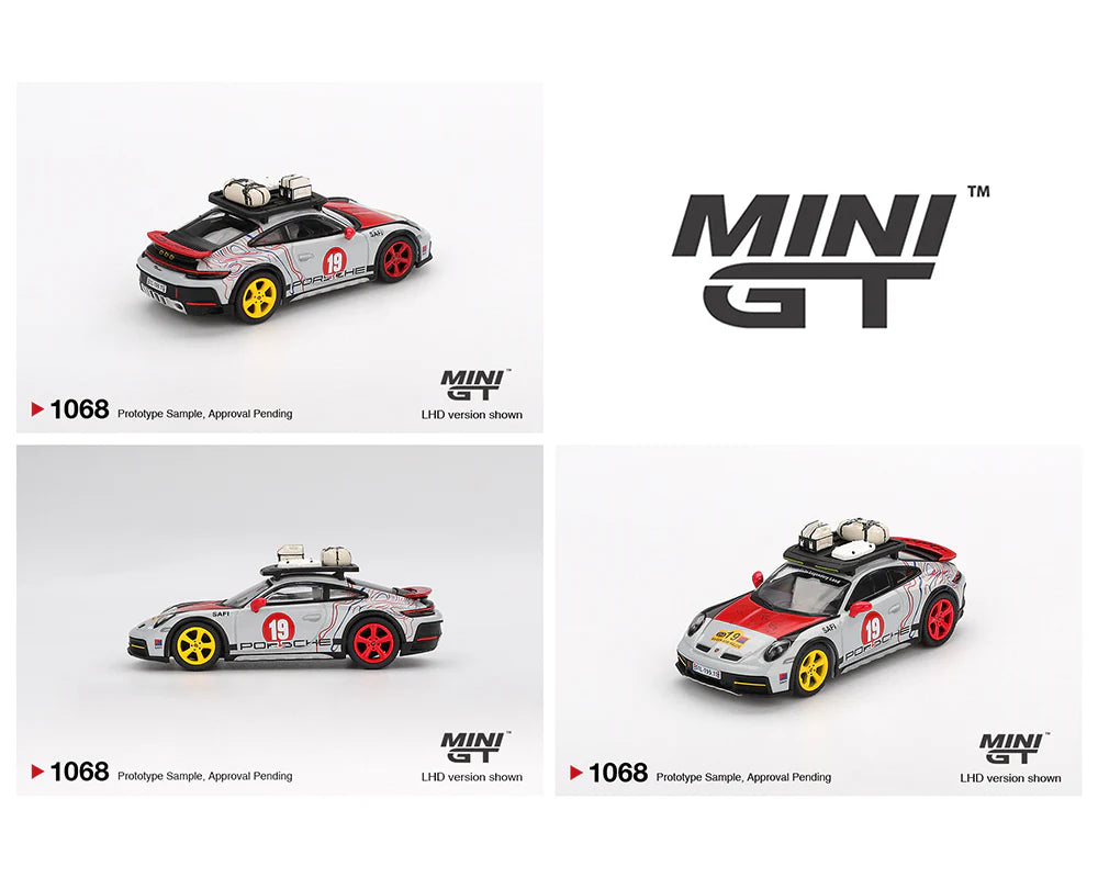 Mini GT- Porsche 911 Dakar “Mr. Darkar”- Silver MGT01068