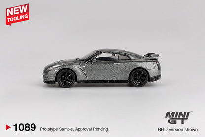 Mini GT - 2013 Nissan GT-R NISMO R35 CRS Version – Dark Metal Gray (MGT01089-BL)