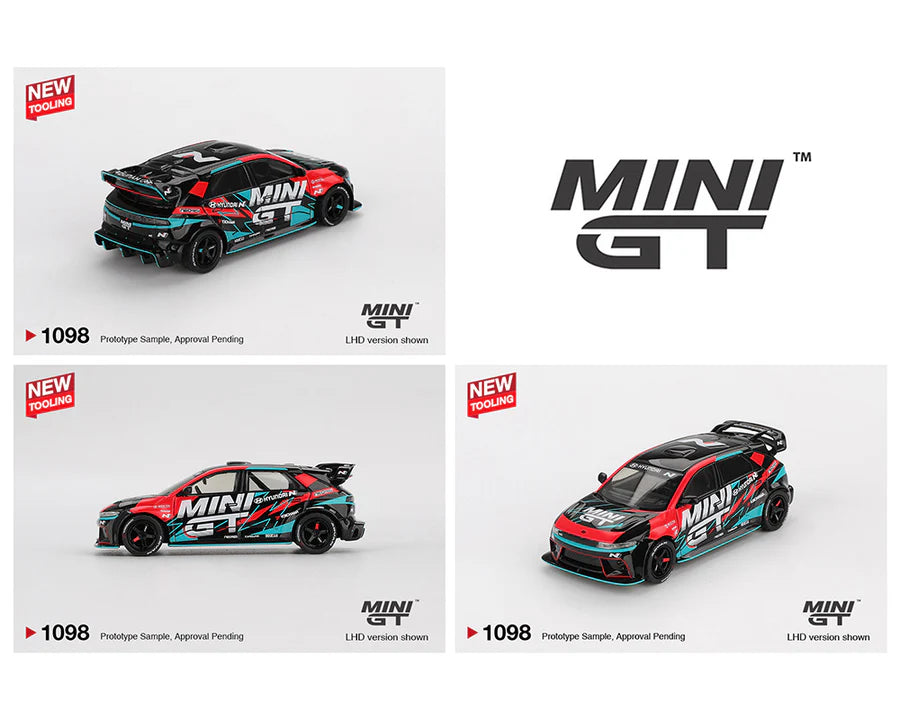 (PRE-ORDER 2026) MINI GT- Hyundai Ioniq 5N MINI GT RS-01T 2025 Tokyo Auto Salon- Black MGT01098-BL