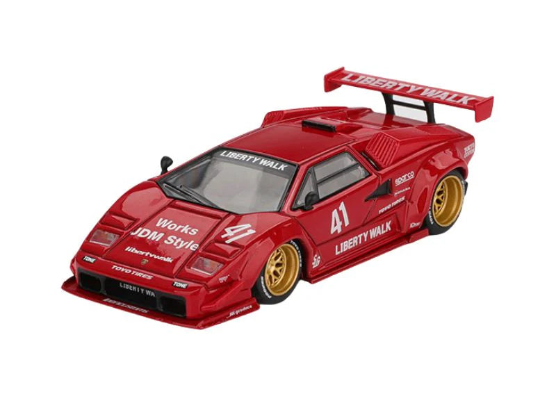MINI GT- Lamborghini Countach LB-WORKS – Red MGT01100-BL