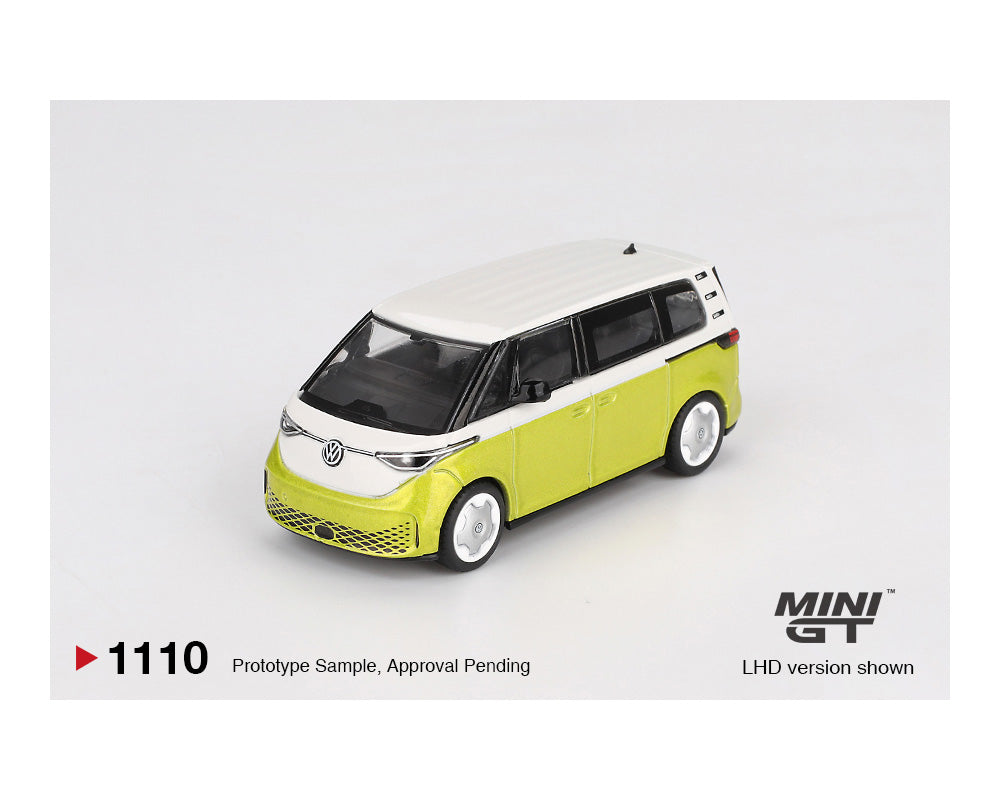 (PRE-ORDER 2026) Mini GT- Volkswagen ID. Buzz – Candy White / Pomelo Yellow MGT01110-BL