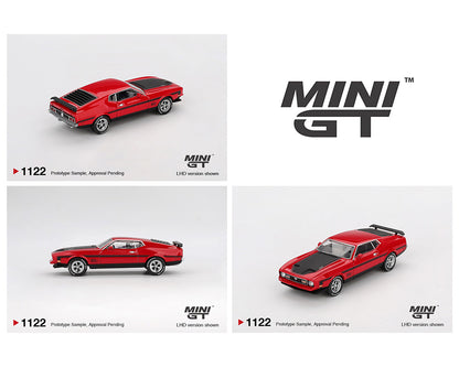 Mini GT- Ford Mustang Mach1 1971 – Race Red – MGT01122-BL