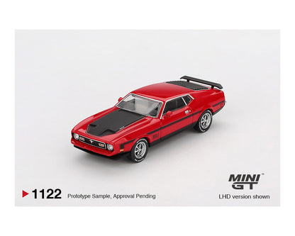 Mini GT- Ford Mustang Mach1 1971 – Race Red – MGT01122-BL
