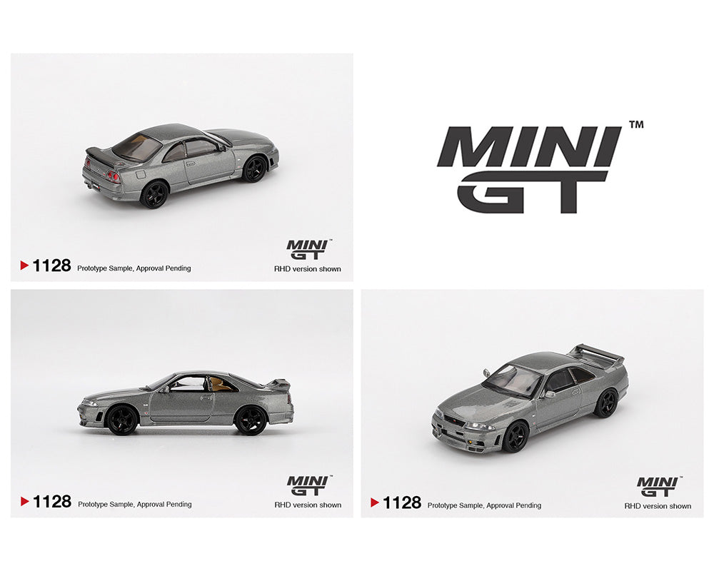(PRE-ORDER 2026) Mini GT-NISSAN Skyline GT-R Dark Metal Gray (NISMO BCNR33 CRS Version) – Limited Edition MGT01128-BL