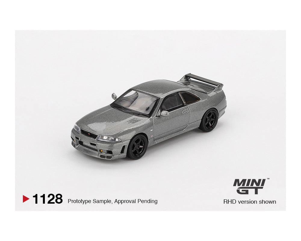(PRE-ORDER 2026) Mini GT-NISSAN Skyline GT-R Dark Metal Gray (NISMO BCNR33 CRS Version) – Limited Edition MGT01128-BL
