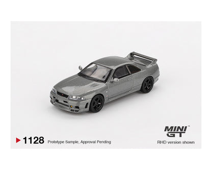 (PRE-ORDER 2026) Mini GT-NISSAN Skyline GT-R Dark Metal Gray (NISMO BCNR33 CRS Version) – Limited Edition MGT01128-BL
