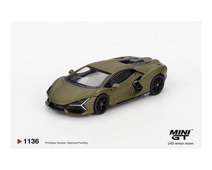 (PRE-ORDER 2026) Mini GT-  Lamborghini Revuelto – Verde Gea Matte Green MGT01136-BL