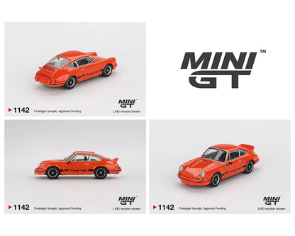 (PRE-ORDER 2026) MINI GT-Porsche 911 Carrera RS 2.7 – Tangerine with Black Livery MGT01142-BL