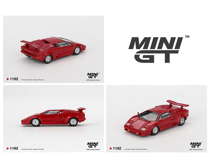 (PRE-ORDER 2026) Mini GT- Lamborghini Countach 25th Anniversary – Red MGT01192-BL
