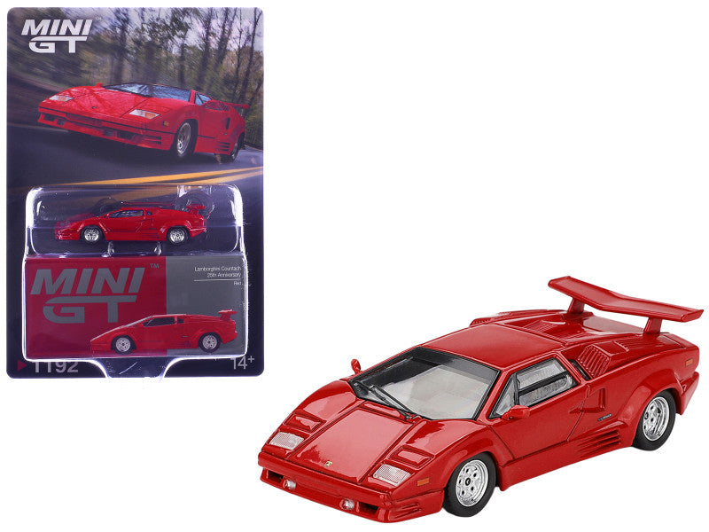 Mini GT- Lamborghini Countach 25th Anniversary – Red MGT01192-BL