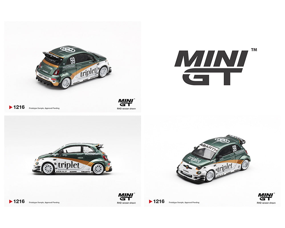 (PRE-ORDER 2026) Mini GT 1:64-Abarth 595 LB-WORKS TY Edition MGT01216-R