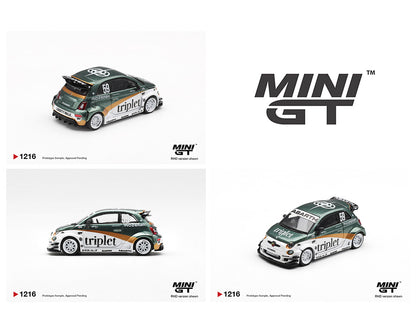 (PRE-ORDER 2026) Mini GT 1:64-Abarth 595 LB-WORKS TY Edition MGT01216-R