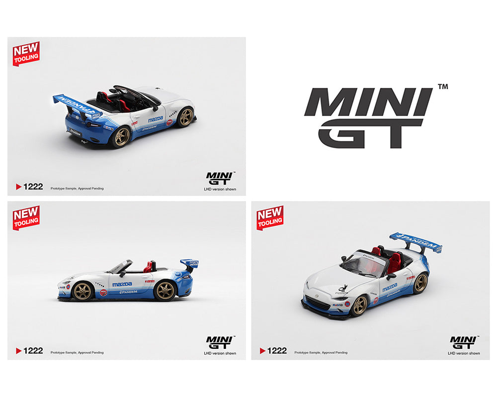 (PRE-ORDER 2026) Mini GT 1:64-Mazda Miata MX-5 (ND) Pandem IMSA MGT01222-BL