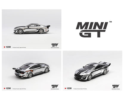 (PRE-ORDER 2026) Mini GT 1:64 Shelby GT500 Dragon Snake Concept – Chrome Silver  MGT01230-BL