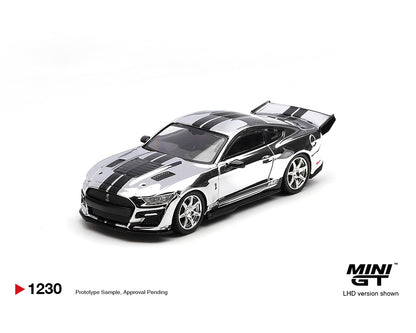 (PRE-ORDER 2026) Mini GT 1:64 Shelby GT500 Dragon Snake Concept – Chrome Silver  MGT01230-BL