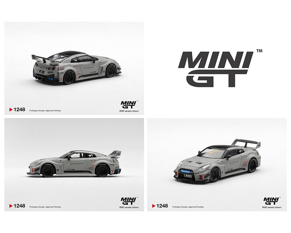 (PRE-ORDER 2026) Mini GT 1:64 Nissan LB-Silhouette WORKS GT 35GT-RR Ver.1 – Matt Grey – Limited Edition (MGT01248-BL)