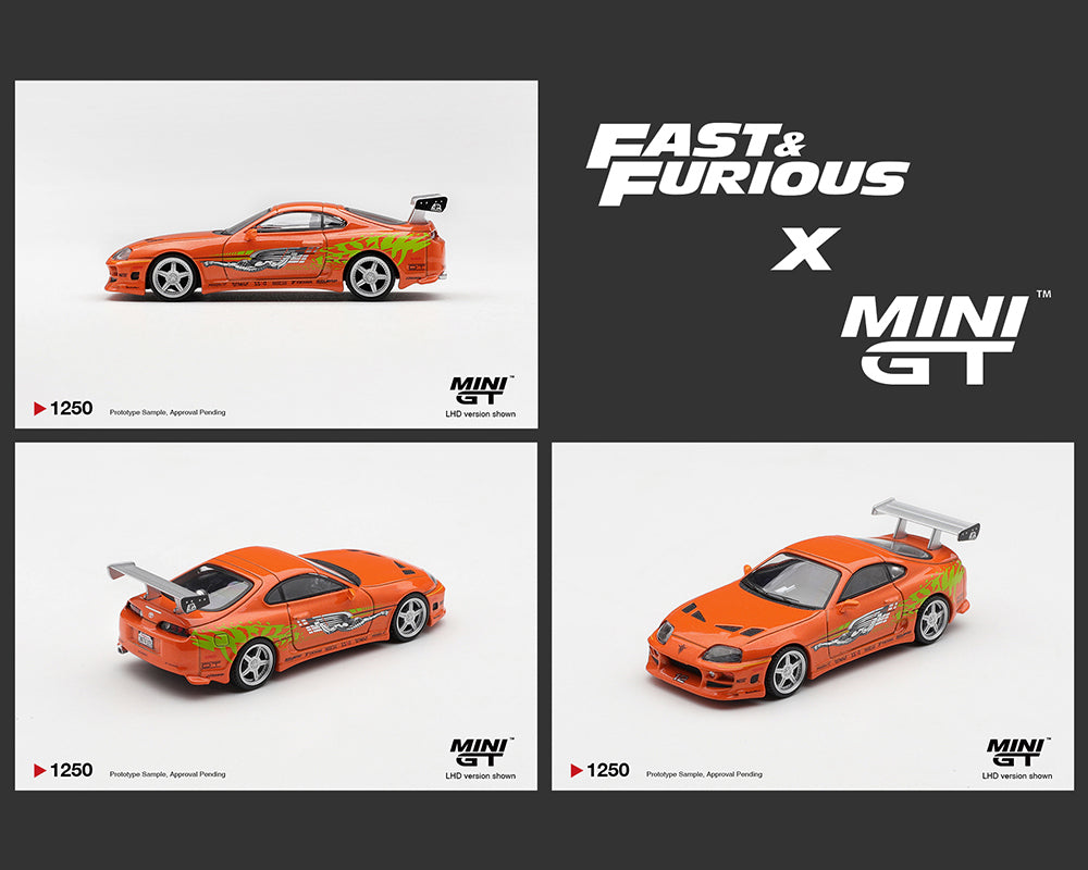 (PRE-ORDER 2026) Mini GT 1:64 Fast &amp; Furious Toyota Supra BOMEX “The Fast and the Furious” Brian O’Conner – Limited Edition (MGT01250-BL)