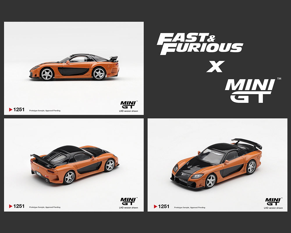 PRE-ORDER 2026) Mini GT 1:64 Mazda RX-7 VeilSide Fortune “The Fast