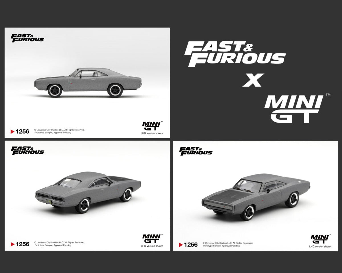 (PRE-ORDER 2027) Mini GT 1:64 Dodge Charger – Fast &amp; Furious – Dominic Toretto – Édition limitée – MGT01256-BL