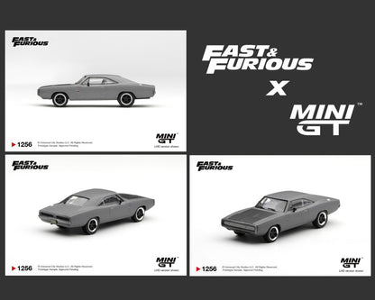 (PRE-ORDER 2027) Mini GT 1:64 Dodge Charger – Fast &amp; Furious – Dominic Toretto – Édition limitée – MGT01256-BL