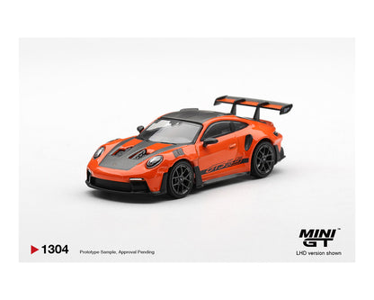 (PRE-ORDER 2026) Mini GT 1:64 Porsche 911 (992) GT3 RS Weissach Package – Gulf Orange – Limited Edition (MGT01304-BL)