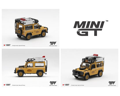 (PRE-ORDER 2026) Mini GT Land Rover Defender 90 1985 Camel Trophy Borneo Team Japan – 1:64 (MGT01307-BL)