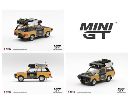 (PRE-ORDER 2026) Mini GT Range Rover 1981 Camel Trophy Sumatra H. Fischer &amp; W. Bays – 1:64 (MGT01312-BL)