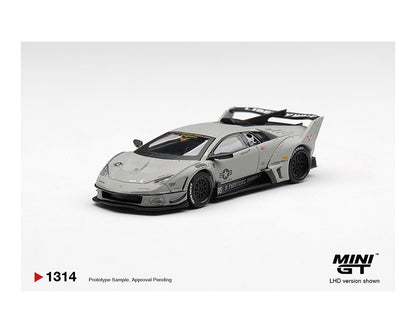 (PRE-ORDER 2026) Lamborghini LB-Silhouette WORKS Murcielago GT Evo Fighter Grey - Mini GT 1:64 - MGT01314-BL