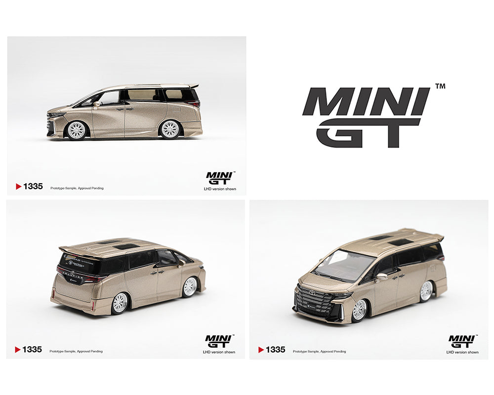 (PRE-ORDER 2026) Mini GT 1:64 Toyota Vellfire 40 KUHL Or Métallique MGT01335-BL