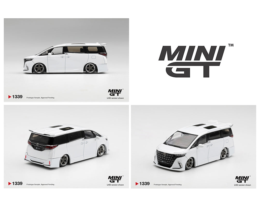 (PRE-ORDER 2027) Mini GT 1:64 Toyota Alphard 40 KUHL White – Limited Edition – MGT01339-BL