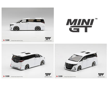(PRE-ORDER 2027) Mini GT 1:64 Toyota Alphard 40 KUHL White – Limited Edition – MGT01339-BL