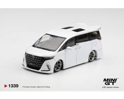 (PRE-ORDER 2027) Mini GT 1:64 Toyota Alphard 40 KUHL White – Limited Edition – MGT01339-BL