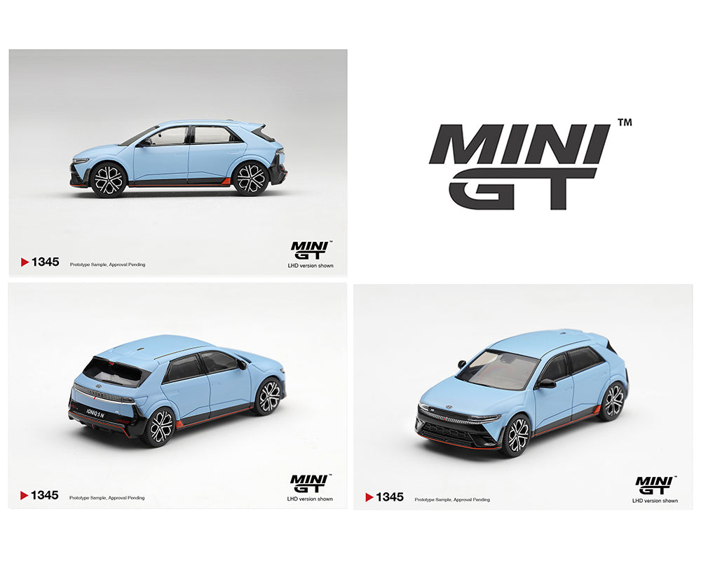 (PRE-ORDER 2027) Mini GT 1:64 Hyundai Ioniq 5 N Performance Blue Pearl – Korea Exclusives – MGT01345-L