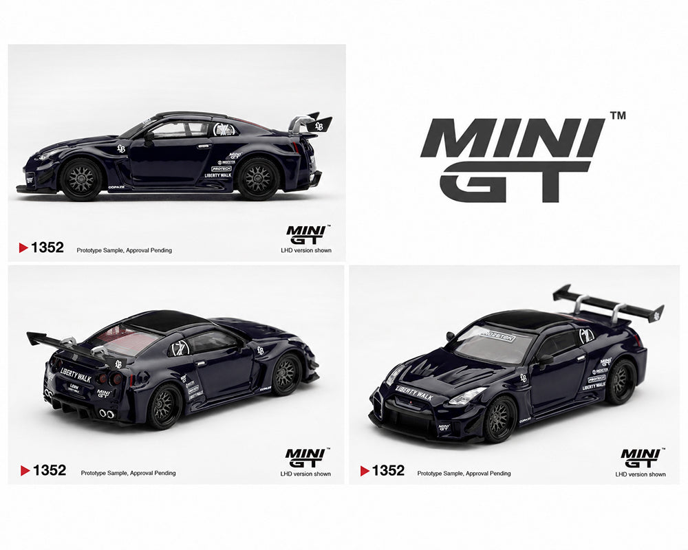 (PRE-ORDER 2026/2027) Mini GT 1:64 LB-Silhouette WORKS GT Nissan 35GT-RR Ver.2 INOZETEK Edition – Édition limitée – MGT01352-BL