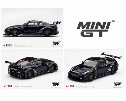 (PRE-ORDER 2026/2027) Mini GT 1:64 LB-Silhouette WORKS GT Nissan 35GT-RR Ver.2 INOZETEK Edition – Édition limitée – MGT01352-BL