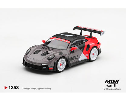 (PRE-ORDER 2026/2027) Mini GT 1:64 Porsche 911 GT3 RS STAPLE x INOZETEK – Édition limitée – MGT01353-BL