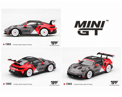 (PRE-ORDER 2026/2027) Mini GT 1:64 Porsche 911 GT3 RS STAPLE x INOZETEK – Édition limitée – MGT01353-BL