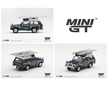 (PRE-ORDER 2027) Mini GT 1:64 Range Rover 1971 British Trans-Americas Expedition (VXC-765K) – Limited Edition – MGT01364-BL