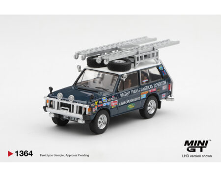 (PRE-ORDER 2027) Mini GT 1:64 Range Rover 1971 British Trans-Americas Expedition (VXC-765K) – Limited Edition – MGT01364-BL