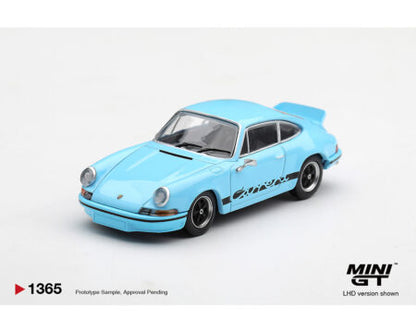 (PRE-ORDER 2027) Mini GT 1:64 Porsche 911 Carrera RS 2.7 – Gulf Blue with Black – Limited Edition – MGT01365-BL