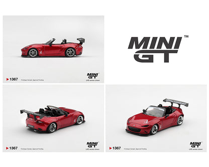 (PRE-ORDER 2027) Mini GT 1:64 Mazda Miata MX-5 (ND) Pandem – Kodo Red – Limited Edition – MGT01367-BL