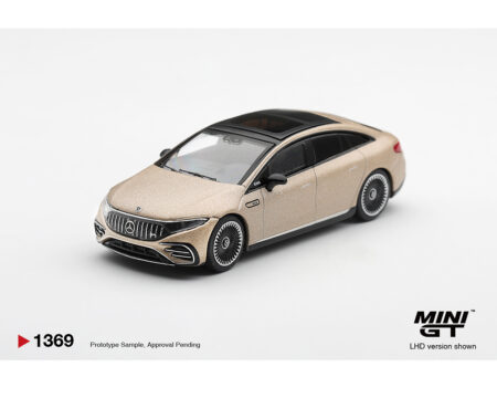 (PRE-ORDER 2027) Mini GT 1:64 Mercedes-AMG EQS 53 – Gold – Limited Edition – MGT01369-BL