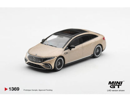 (PRE-ORDER 2027) Mini GT 1:64 Mercedes-AMG EQS 53 – Gold – Limited Edition – MGT01369-BL