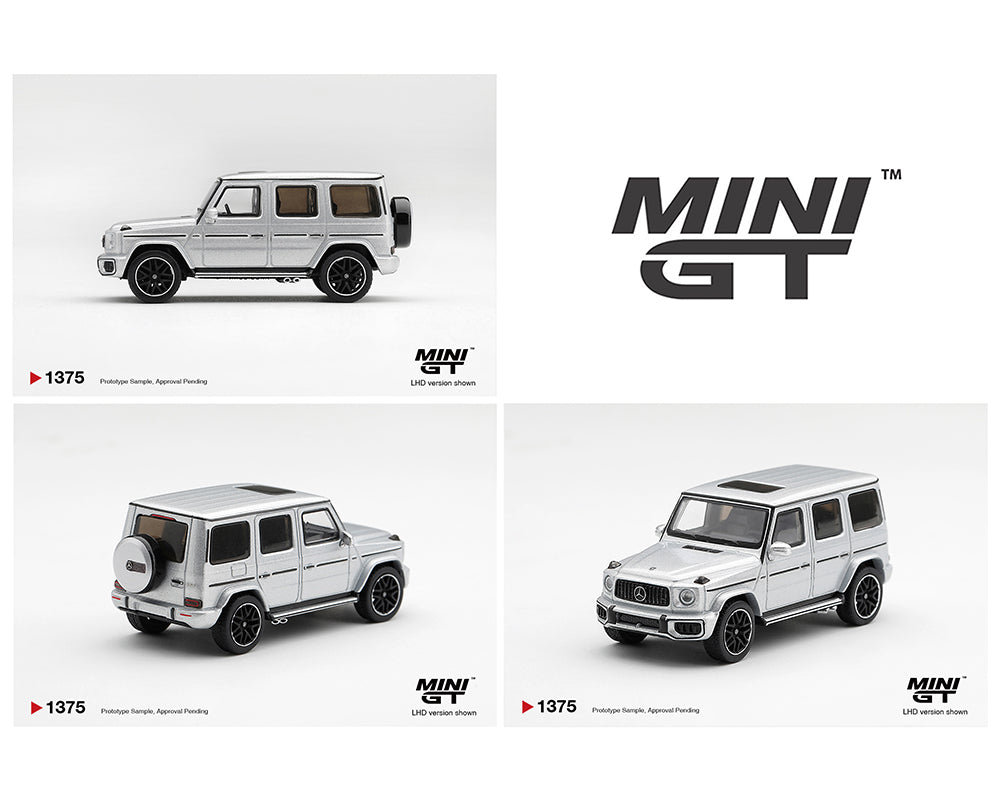 (PRE-ORDER 2026) Mini GT 1:64 Mercedes-AMG G 63 – Argent Métallisé – Édition Limitée – MGT01375-BL