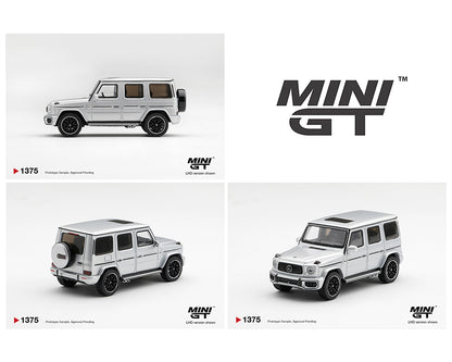 (PRE-ORDER 2026) Mini GT 1:64 Mercedes-AMG G 63 – Argent Métallisé – Édition Limitée – MGT01375-BL