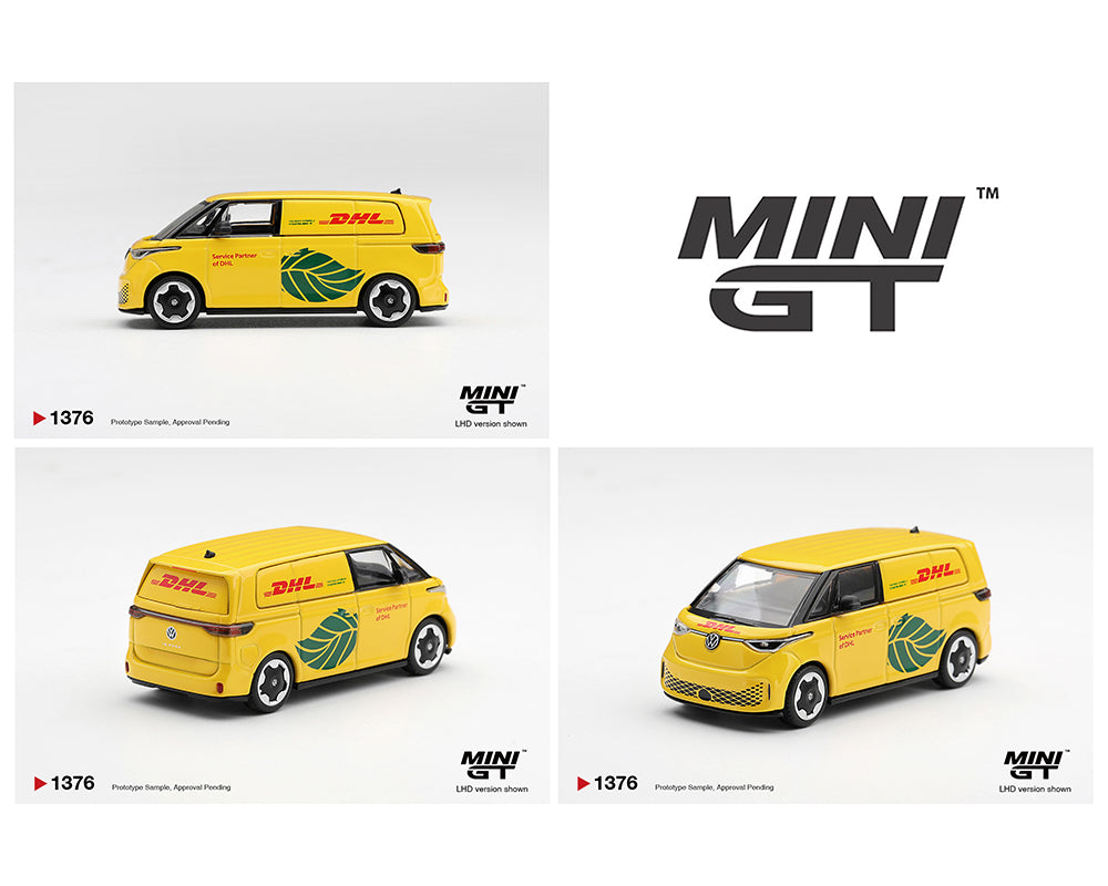(PRE-ORDER 2026) Mini GT 1:64 Volkswagen ID.Buzz DHL Electric – Blister Pack – Limited Edition – MGT01376-BL