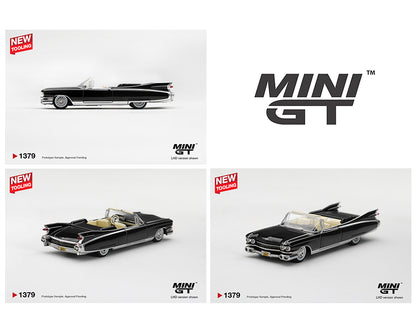 (PRE-ORDER 2027) Mini GT 1:64 Cadillac Eldorado Biarritz 1959 Black – Limited Edition – MGT01379-BL
